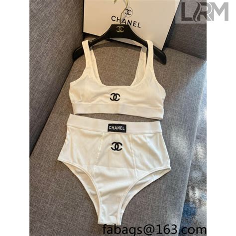 chanel swimsuit white|Chanel swimsuit 2022.